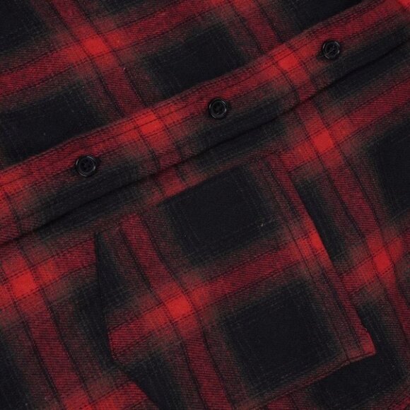 Red Mens Patched Coat - Picture 5 of 5